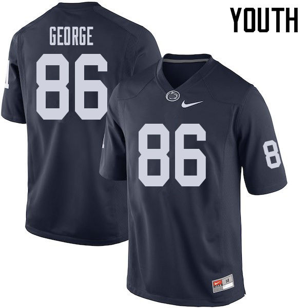 Youth #86 Daniel George Penn State Nittany Lions College Football Jerseys Sale-Navy